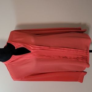 41 Hawthorn coral blouse-M